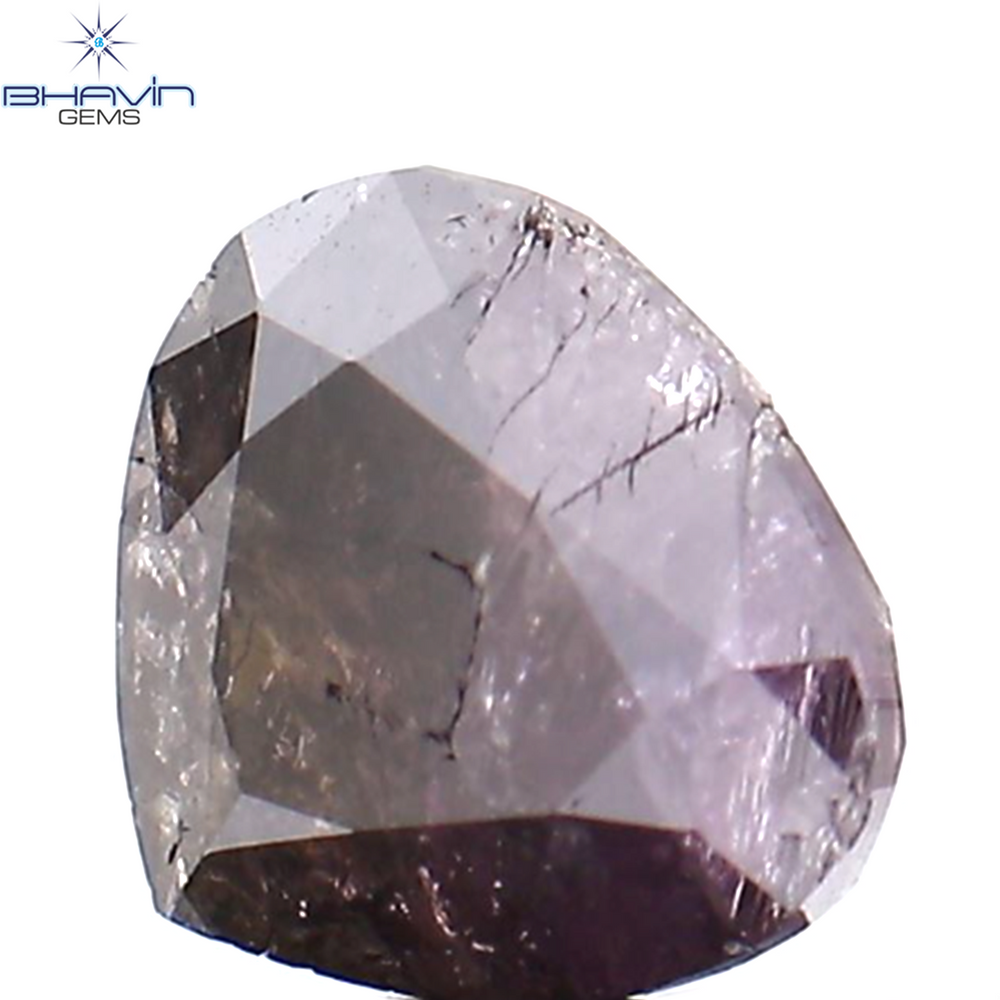 1.21 CT Heart Shape Natural Diamond Pink Color I3 Clarity (6.52 MM)