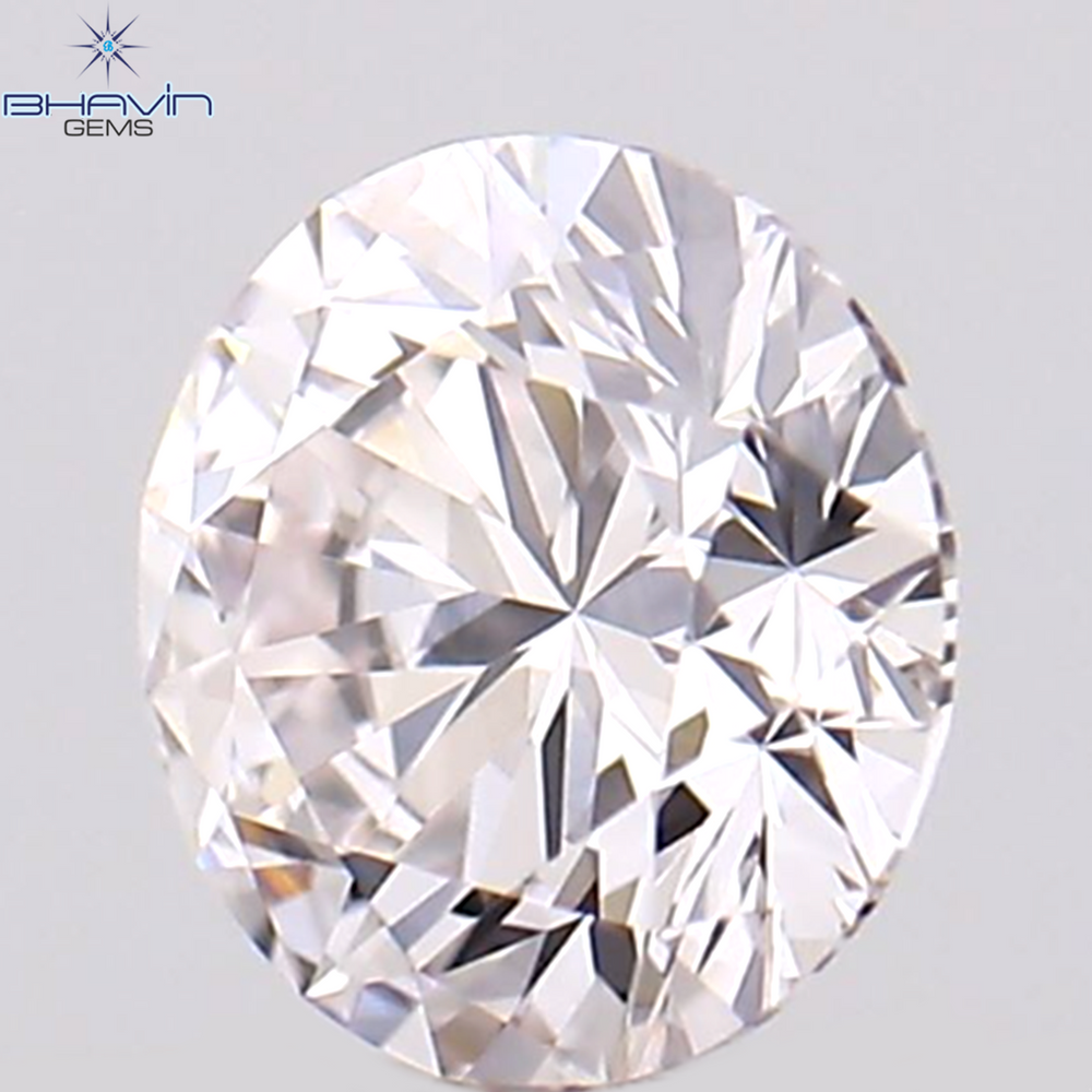 0.20 CT Round Shape Natural Diamond Pink Color VS1 Clarity (3.80 MM)