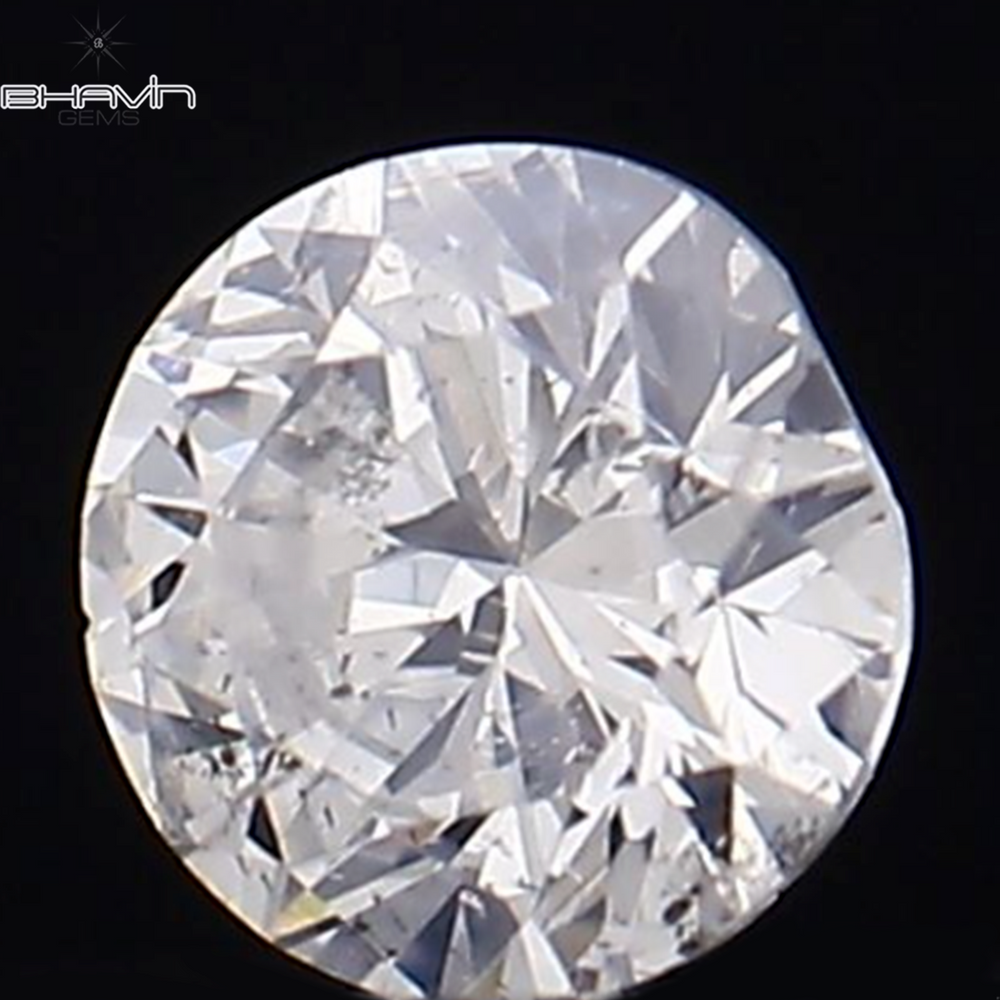 0.06 CT Round Shape Natural Loose Diamond White Color SI1 Clarity (2.40 MM)