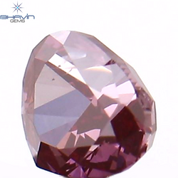 0.10 CT Heart Shape Natural Loose Diamond Pink Color VS2 Clarity (3.00 MM)
