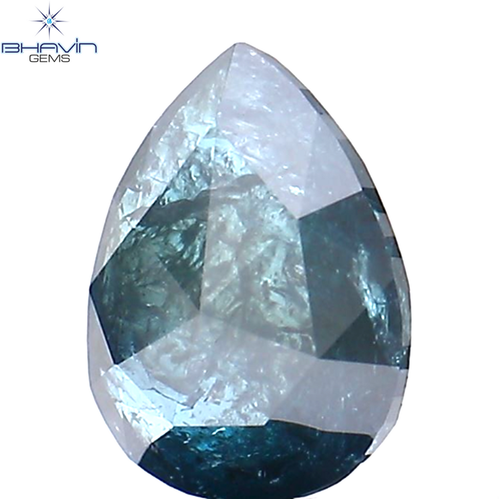 1.02 Pear Shape Natural Diamond Blue Color I3 Clarity (7.98 MM)