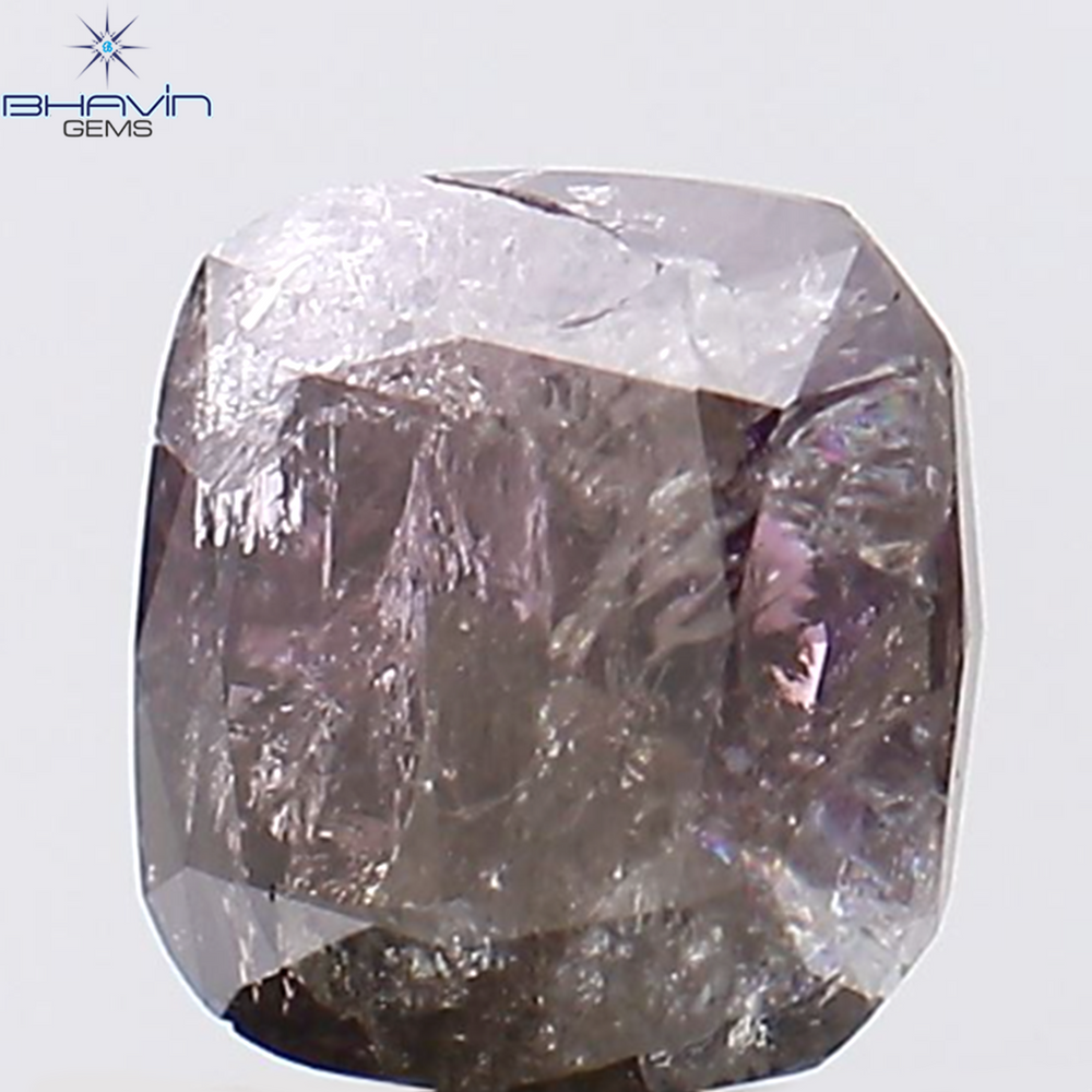 1.11 CT Cushion Shape Natural Diamond Pink Color I3 Clarity (5.75 MM)