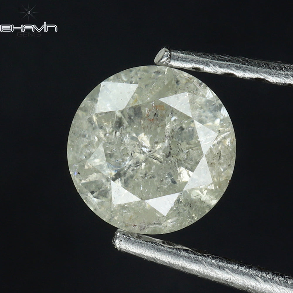 0.39 CT Round Shape Natural Loose Diamond White Color I3 Clarity (4.65 MM)