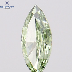 0.10 CT Marquise Shape Natural Diamond Green Color VS2 Clarity (4.80 MM)
