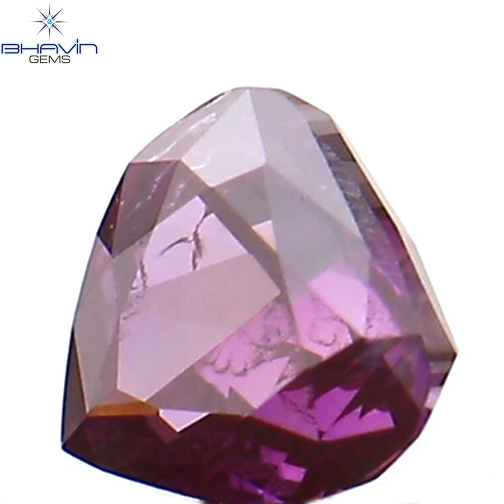 0.12 CT Heart Shape Natural Loose Diamond Pink Color SI2 Clarity (3.02 MM)