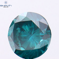0.50 CT Round Shape Natural Diamond Blue Color SI1 Clarity (4.90 MM)