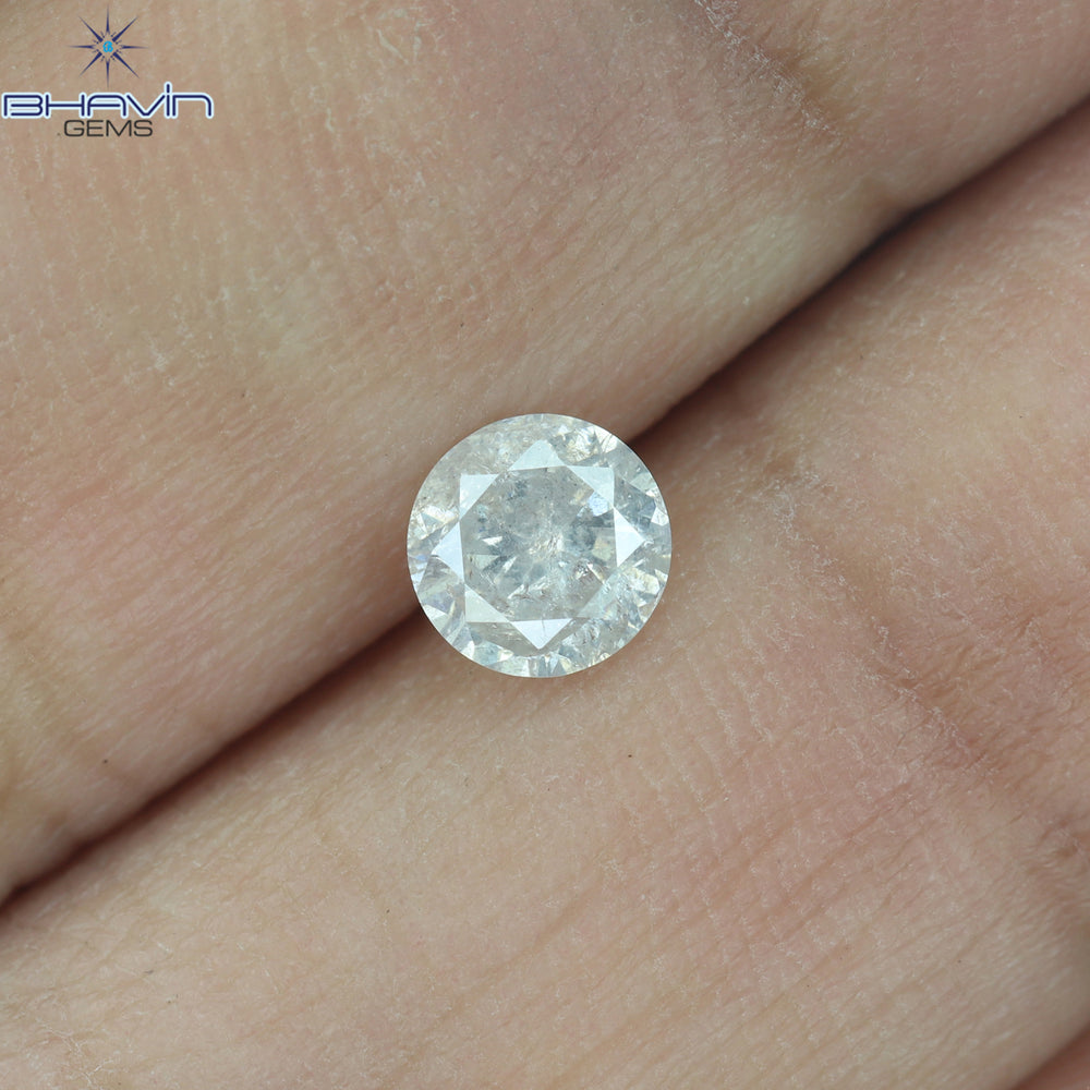 0.42 CT Round Shape Natural Diamond White Color I3 Clarity (4.80 MM)