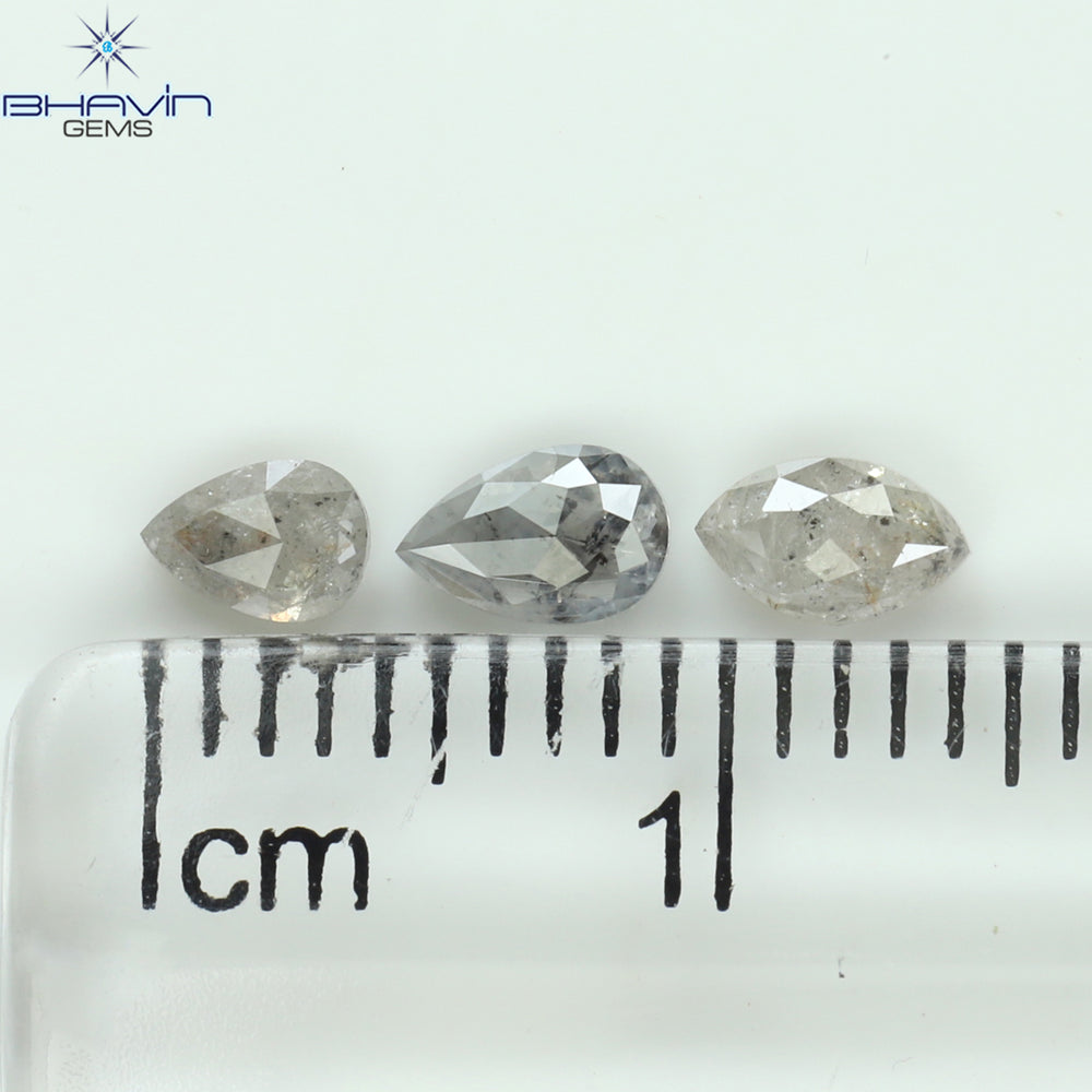 0.64 CT/3 PCS Mix Shape Natural Diamond White Color I3 Clarity (4.85 MM)