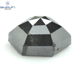 1.13 CT Hexagon Shape Natural Loose Diamond Salt And Pepper Color I3 Clarity (6.60 MM)
