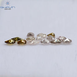 1.38 CT/14 Pcs Mix Shape Natural Diamond Pink Color I2 Clarity (4.75 MM)