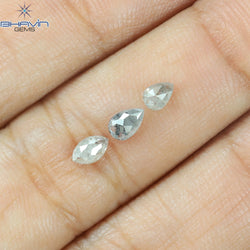 0.64 CT/3 PCS Mix Shape Natural Diamond White Color I3 Clarity (4.85 MM)