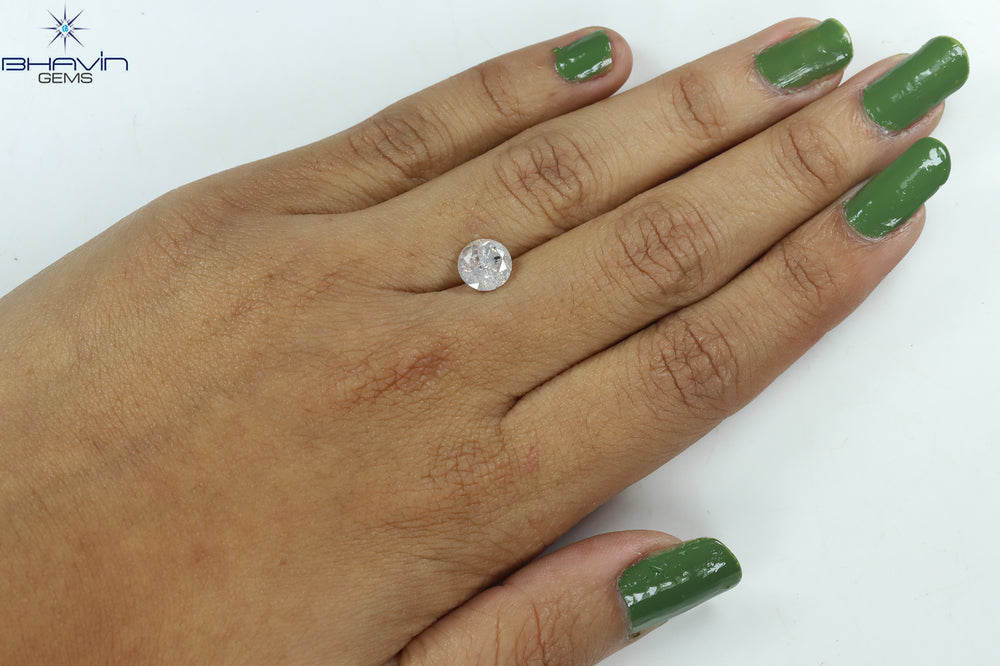 1.69 CT Round Shape Natural Loose Diamond White Color I3 Clarity (7.55 MM)