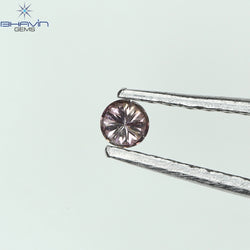 0.05 CT Round Shape Natural Diamond Pink Color I1 Clarity (2.30 MM)