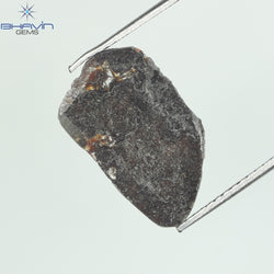 2.22 CT Slice Shape Natural Diamond Salt And Pepper Color I3 Clarity (17.00 MM)