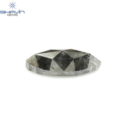 0.91 CT マーキス シェイプ ナチュラル ルース ダイヤモンド ソルト アンド ペッパー カラー I3 クラリティ (7.00 MM)