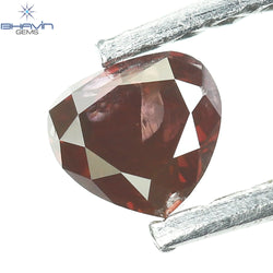 0.22 CT, Heart Diamond, Pink Color,  Heart Cut, Clarity I1