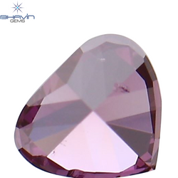 0.13 CT Heart Shape Natural Loose Diamond Pink Color VS2 Clarity (3.46 MM)