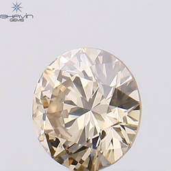 0.27 CT Round Shape Natural Loose Diamond Brown Color VS1 Clarity (4.12 MM)