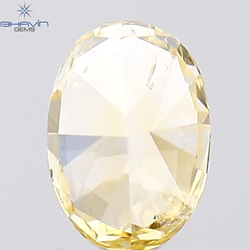 0.20 CT Oval Shape Natural Diamond Orange Color SI1 Clarity (4.24 MM)