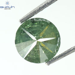 0.76 CT Round Diamond Natural Loose Diamond Green Color I3 Clarity (5.86 MM)