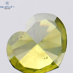 0.31 CT Heart Shape Natural Diamond Green Color SI2 Clarity (4.33 MM)