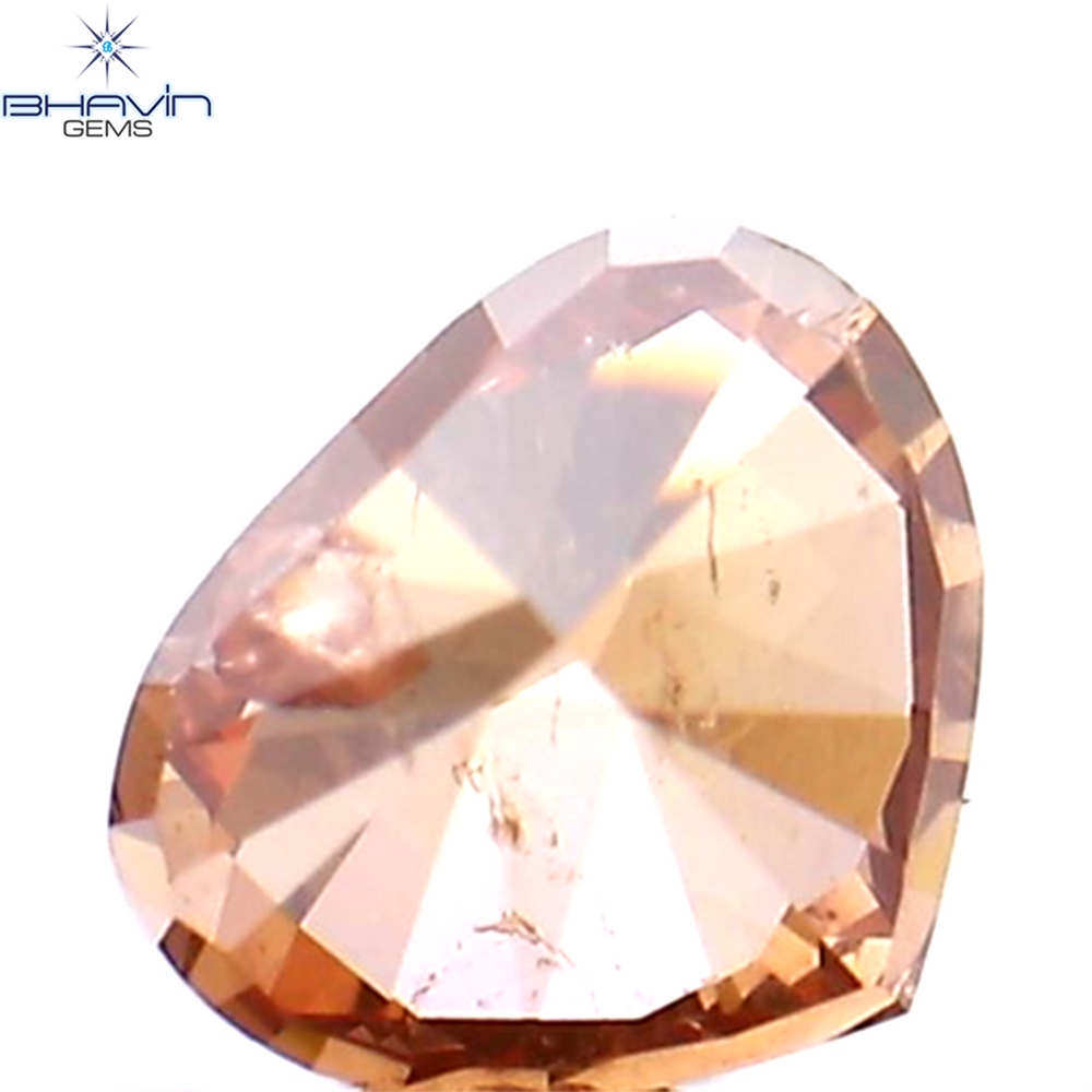 0.29 CT Heart Shape Enhanced Pink Color Natural Loose Diamond SI2 Clarity (4.25 MM)