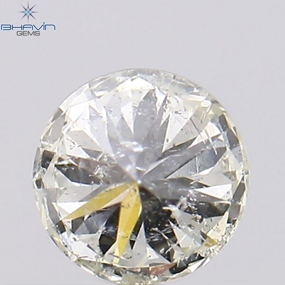 0.27 CT Round Shape Natural Loose Diamond White(H) Color I1 Clarity (3.84 MM)