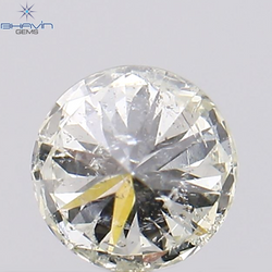 0.27 CT Round Shape Natural Loose Diamond White(H) Color I1 Clarity (3.84 MM)
