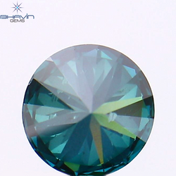 0.31 CT ラウンド シェイプ ナチュラル ダイヤモンド ブルー カラー VS2 クラリティ (4.30 MM)