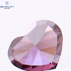 0.20 CT Heart Shape Enhanced Pink Color Natural Loose Diamond VS Clarity (3.18 MM)