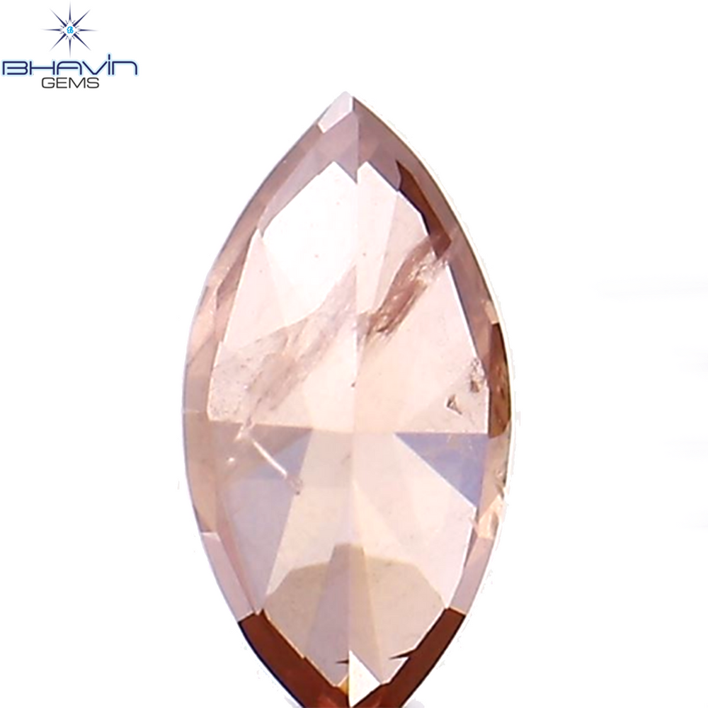 0.19 CT Marquise Shape Natural Diamond Pink Color I1 Clarity (5.40 MM)