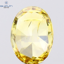 0.14 CT Oval Shape Natural Diamond Orange Color SI1 Clarity (3.87 MM)