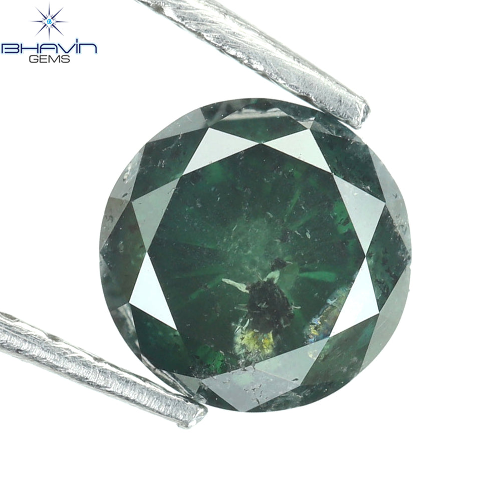 0.85 CT Round Diamond Natural Loose Diamond Blue Color I3 Clarity (5.67 MM)