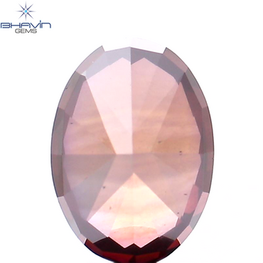 2.42 CT Oval Shape Natural Diamond Pink Brown Color VS1 Clarity (9.34 MM)