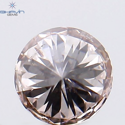 0.15 CT Round Shape Natural Diamond Pink Color SI1 Clarity (3.39 MM)