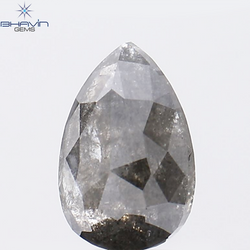 1.85 CT Pear Shape Natural Diamond Salt And Pepper Color I3 Clarity (9.12MM)