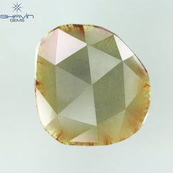 12.29 CT Uncut Slice Rosecut Shape Natural Loose Diamond Brownish Grayish Yellow Clarity I3 For Engagement & Wedding Ring /Sku:EP35-4