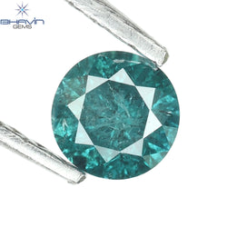 0.24 CT Round Diamond Natural Loose Diamond Blue Color I3 Clarity (3.85 MM)