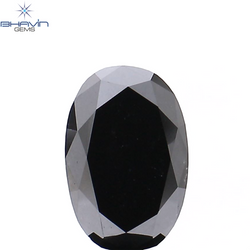 1.66 CT Oval Diamond Natural Diamond Black Diamond Clarity Opaque (9.06 MM)
