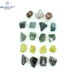 8.43 CT/40 PCS Mix Color Rough Diamond Natural loose Diamond I3 Clarity (4.87 MM)