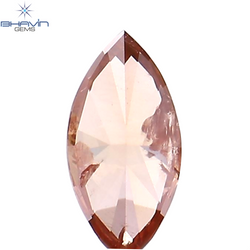 0.25 CT Marquise Shape Natural Diamond Pink Color I1 Clarity (6.14 MM)