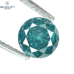 0.27 CT Round Diamond Natural Loose Diamond Blue Color I3 Clarity (4.18 MM)