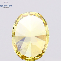 0.20 CT Oval Shape Natural Diamond Yellow Color VS1 Clarity (4.15 MM)
