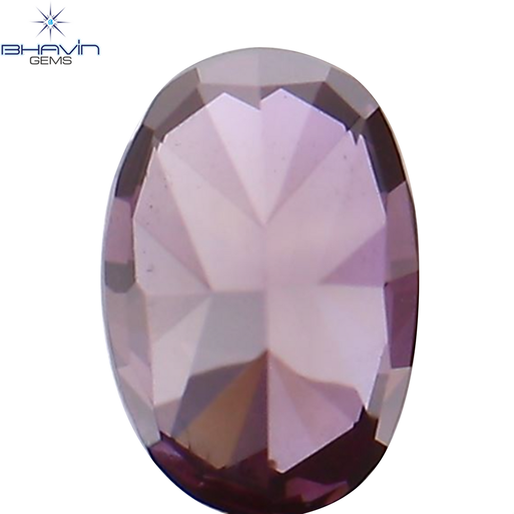 0.16 CT Oval Shape Natural Diamond Enhanced Pink Color VS1 Clarity (4.04 MM)