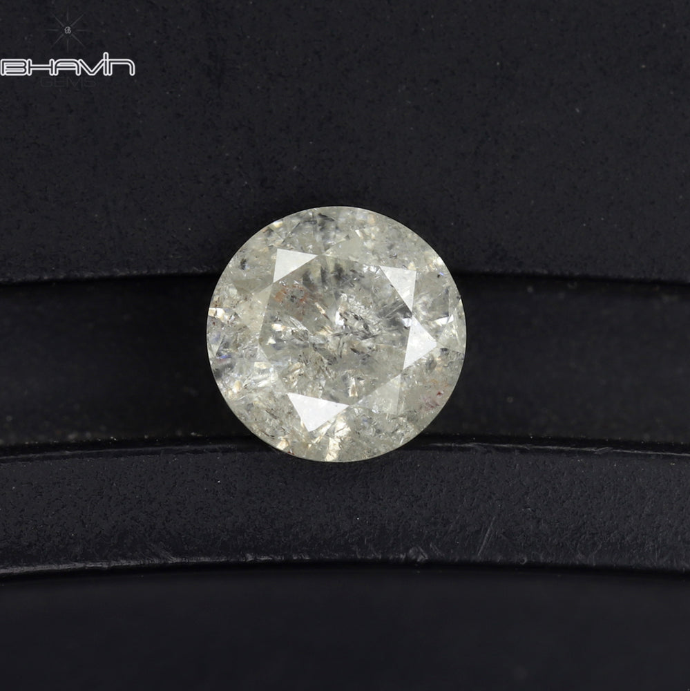 0.39 CT Round Shape Natural Loose Diamond White Color I3 Clarity (4.65 MM)