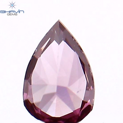 0.07 CT Pear Shape Natural Diamond Pink Color VS1 Clarity (3.42 MM)