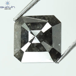 2.74 CT Emerald Shape Natural Loose Diamond Salt And pepper Color I3 Clarity (7.86 MM)