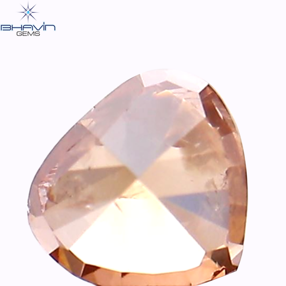 0.21 CT Heart Shape Enhanced Pink Color Natural Loose Diamond I1 Clarity (3.73 MM)
