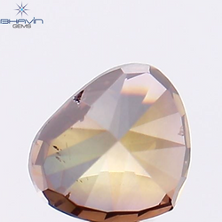 0.45 CT Heart Shape Natural Loose Diamond Pink Color SI1 Clarity (4.57 MM)