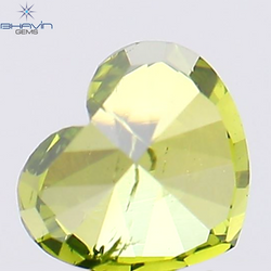 0.30 CT Heart Shape Natural Diamond Green Color SI2 Clarity (5.67 MM)